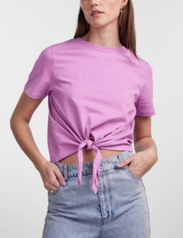 Tricou Pieces, roz