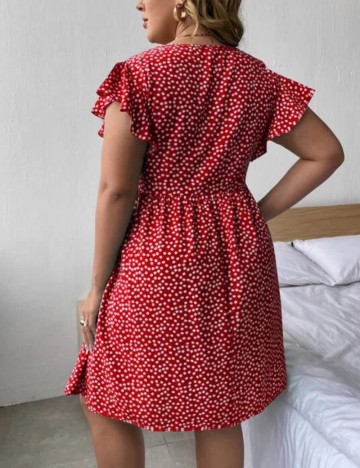 Rochie mini Shein Curve+, mix culori