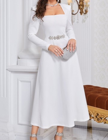 Rochie midi Shein, alb