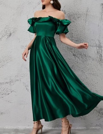 Rochie maxi Shein, verde
