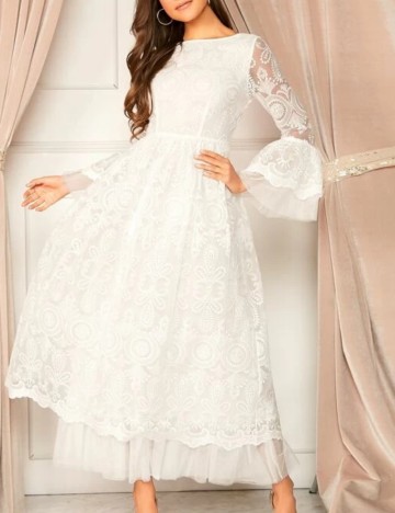 Rochie de ocazie Shein, alb