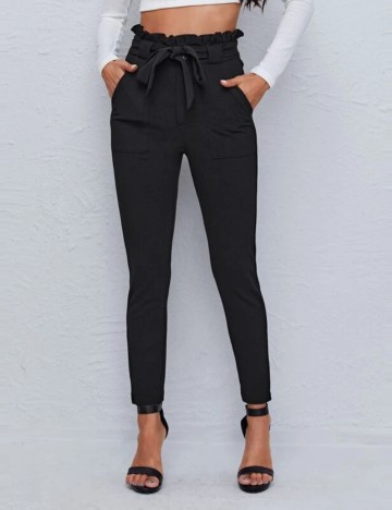 Pantaloni Office Shein, negru