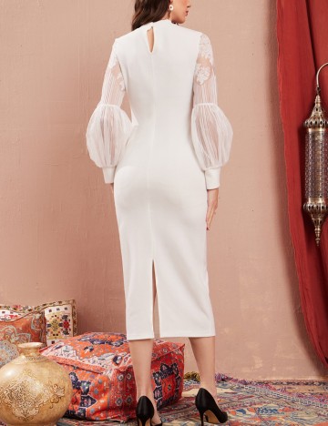 Rochie midi Shein, alb