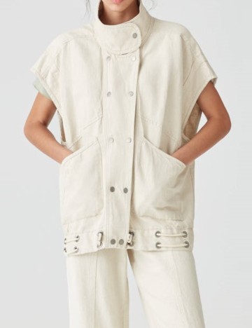 Vestă Pull&Bear, crem