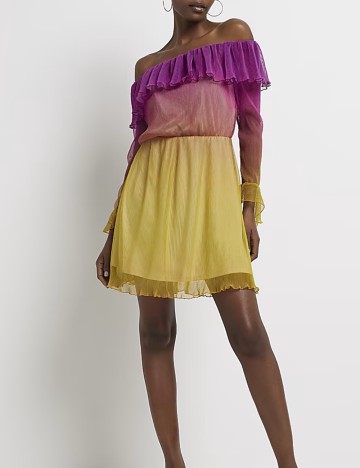 Rochie mini River Island, mix culori