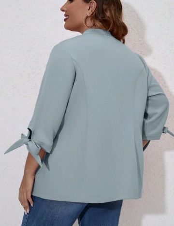 Sacou Shein Curve+, albastru