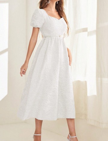 Rochie midi Shein, alb