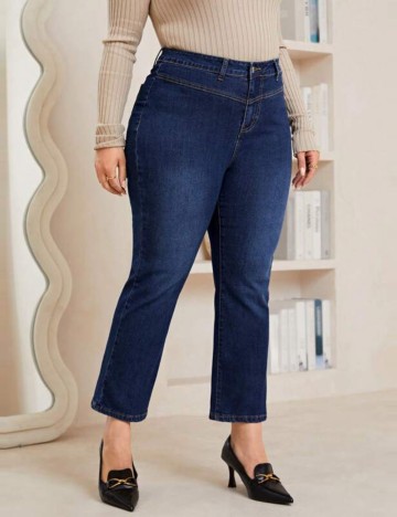 Jeans Shein Curve+, albastru