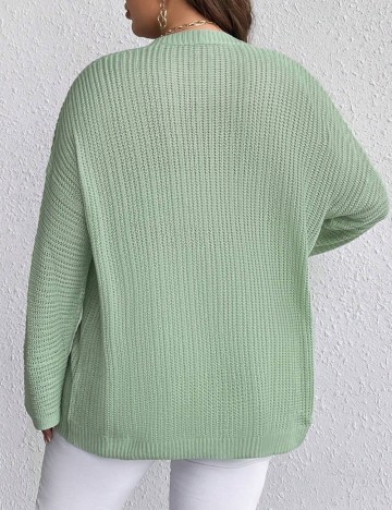 Cardigan Shein Curve+, verde