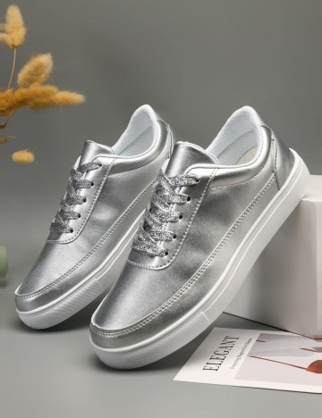 Pantofi Sport Shein, argintiu