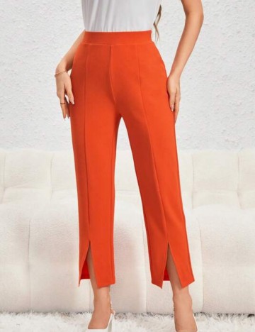 Pantaloni Shein, portocaliu