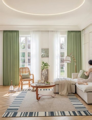Draperie Shein, verde
