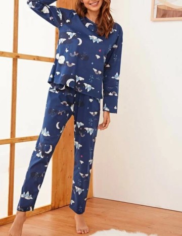 Compleu pijamale Shein, albastru