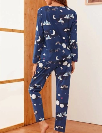 Compleu pijamale Shein, albastru