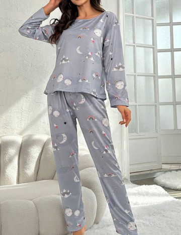 Compleu pijamale Shein, albastru