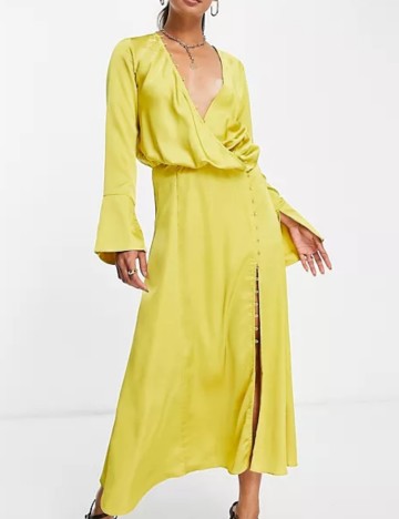 Rochie midi ASOS, galben