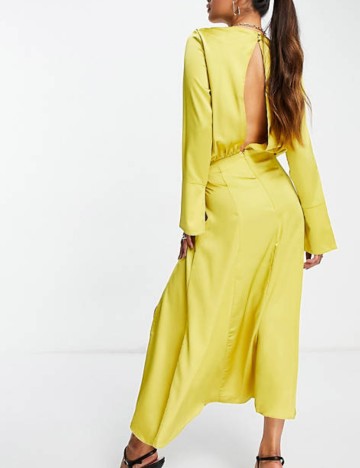 Rochie midi ASOS, galben