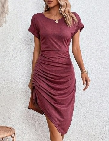 Rochie midi Emery Rose by Shein, vișiniu