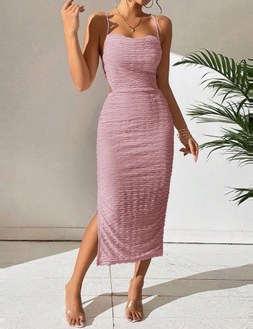 Rochie midi Shein, roz