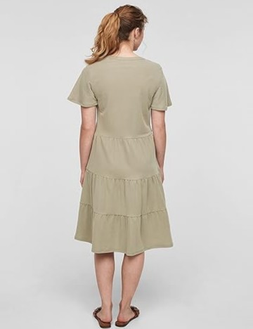 Rochie midi s.Oliver, kaki