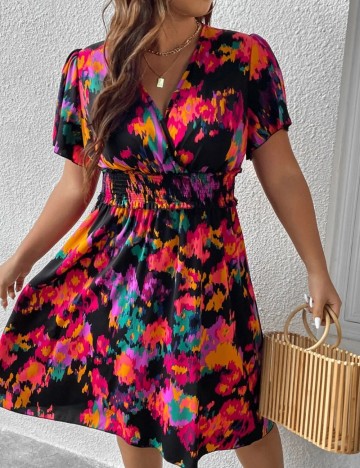 Rochie mini Shein Curve+, negru