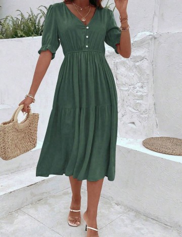 Rochie midi Shein, verde