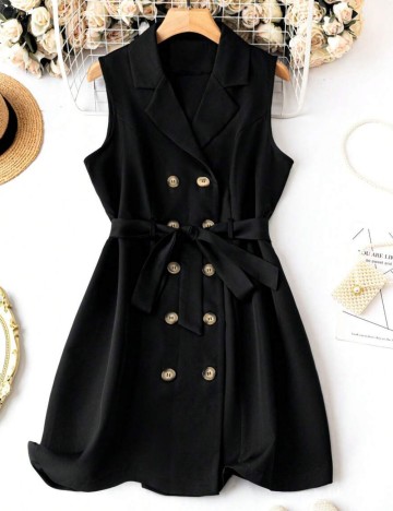 Rochie mini Shein Curve+, negru