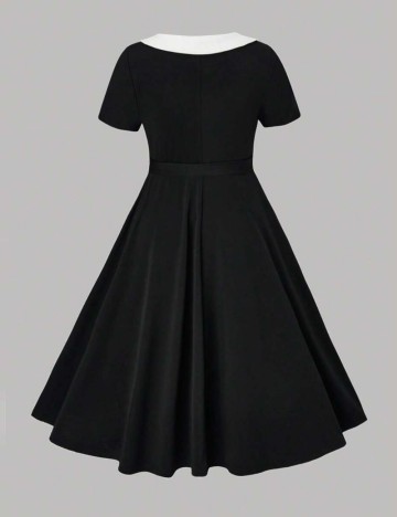 Rochie midi Shein Curve+, negru