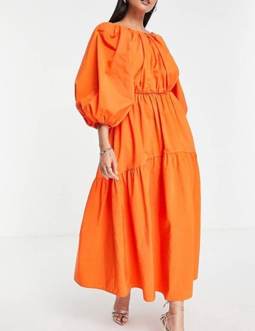 Rochie maxi ASOS, portocaliu