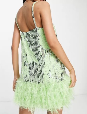 Rochie de ocazie ASOS, verde