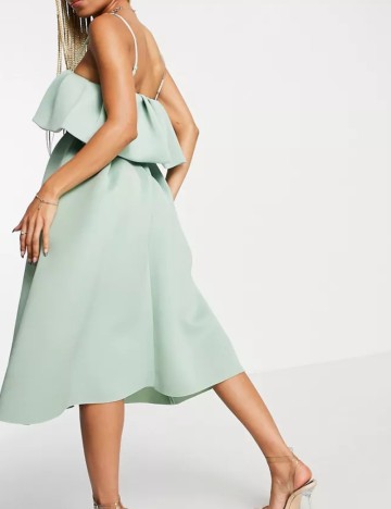 Rochie midi ASOS, verde