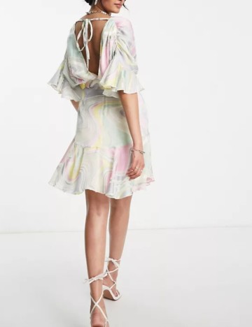 Rochie mini ASOS, mix culori