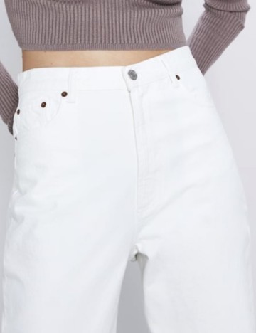 Jeans Zara, alb