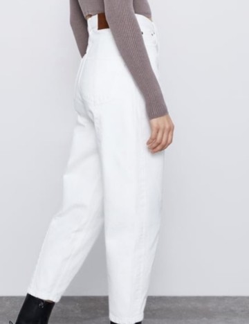 Jeans Zara, alb