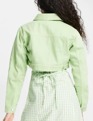 Jachetă De Blugi Miss Selfridge, verde