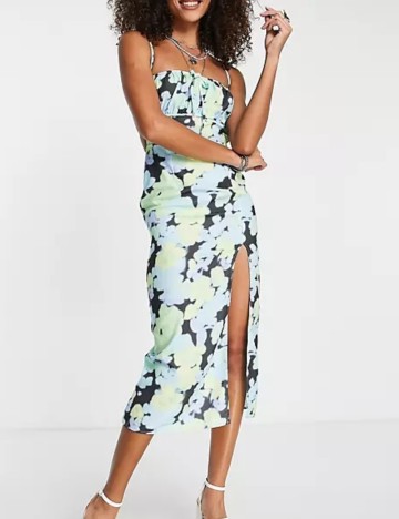 Rochie midi ASOS, mix culori