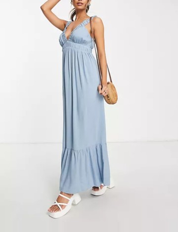 Rochie maxi ASOS, albastru