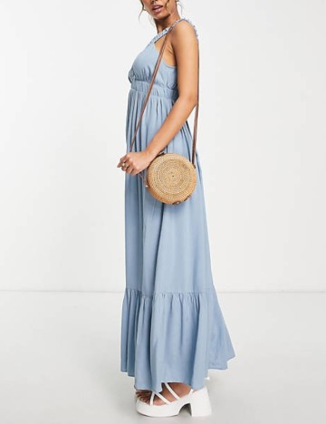 Rochie maxi ASOS, albastru