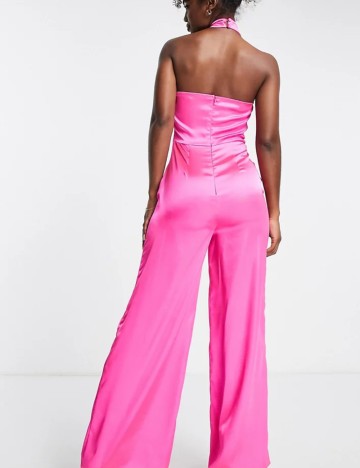 Salopetă lungă Miss Selfridge, roz