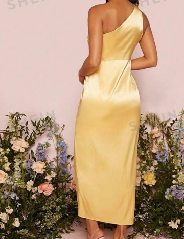 Rochie midi Shein, galben