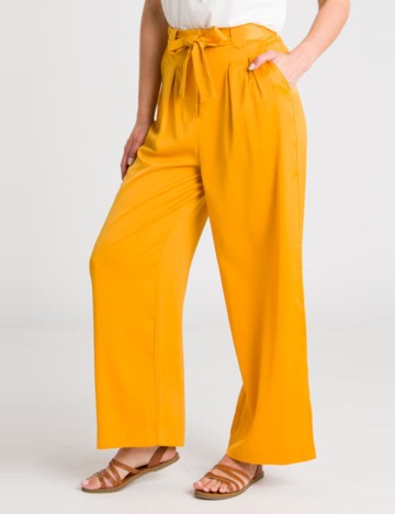 Pantaloni Ichi, galben