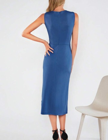 Rochie midi Shein, bleumarin deschis