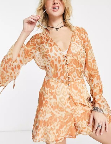Salopetă scurtă ASOS, mix culori