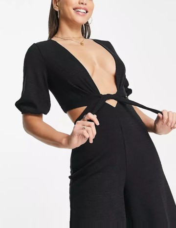 Salopetă lungă ASOS, negru