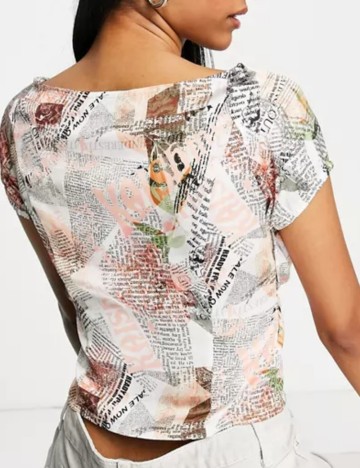 Cămașă cu m&acirc;necă scurtă ASOS, mix culori