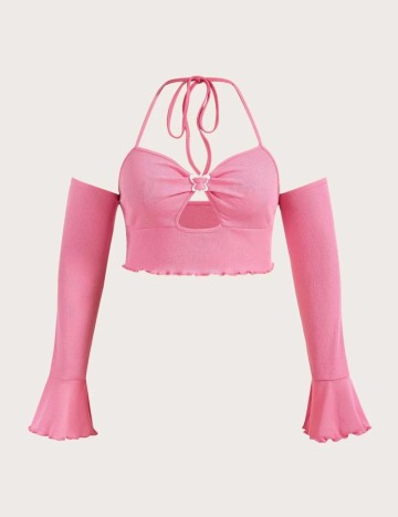 Bluză Shein Curve+, roz