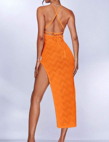 Rochie midi Shein, portocaliu