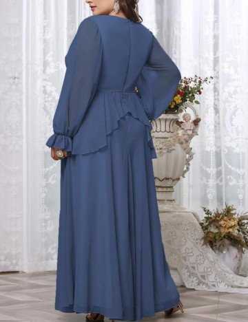 Rochie maxi Shein Curve+, albastru