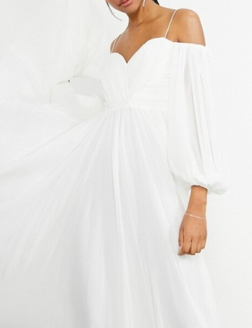 Rochie de ocazie și bridal ASOS, alb