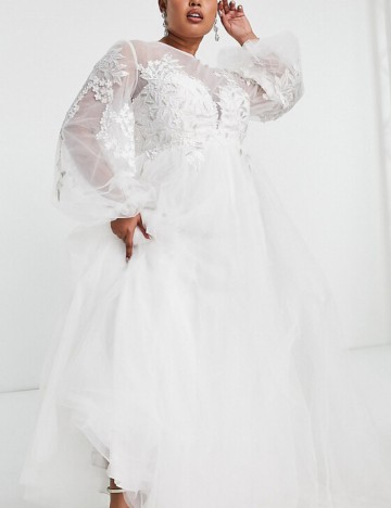 Rochie de ocazie și bridal ASOS, alb